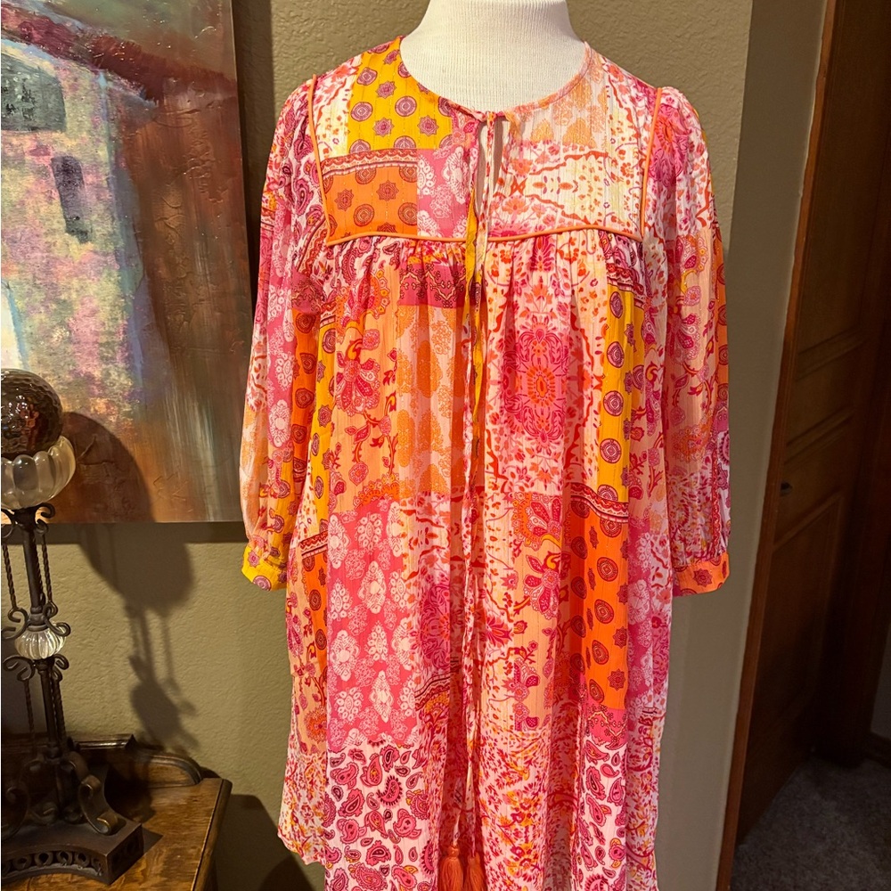 Colorful Paisley Print Women's Mini Dress